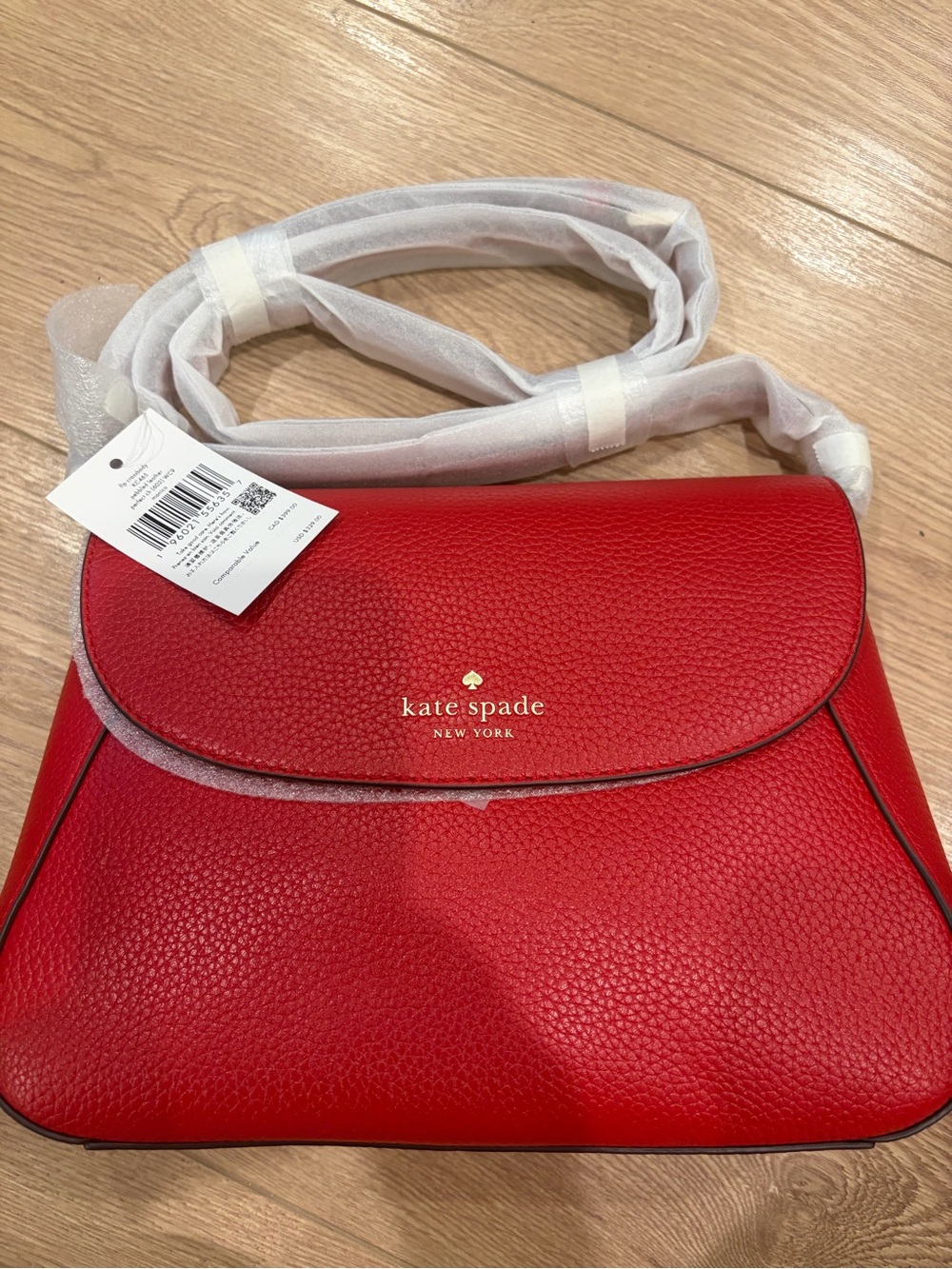Brand New with Tags – Kate Spade New York Pebbled Leather Flap Crossbody